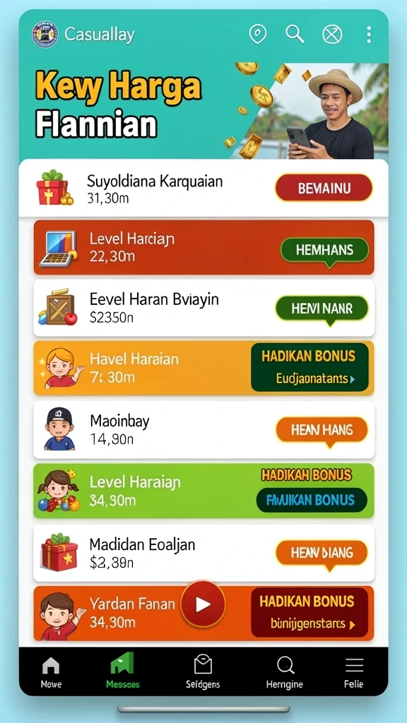 Karakter dengan berbagai pilihan unik dan menarik.