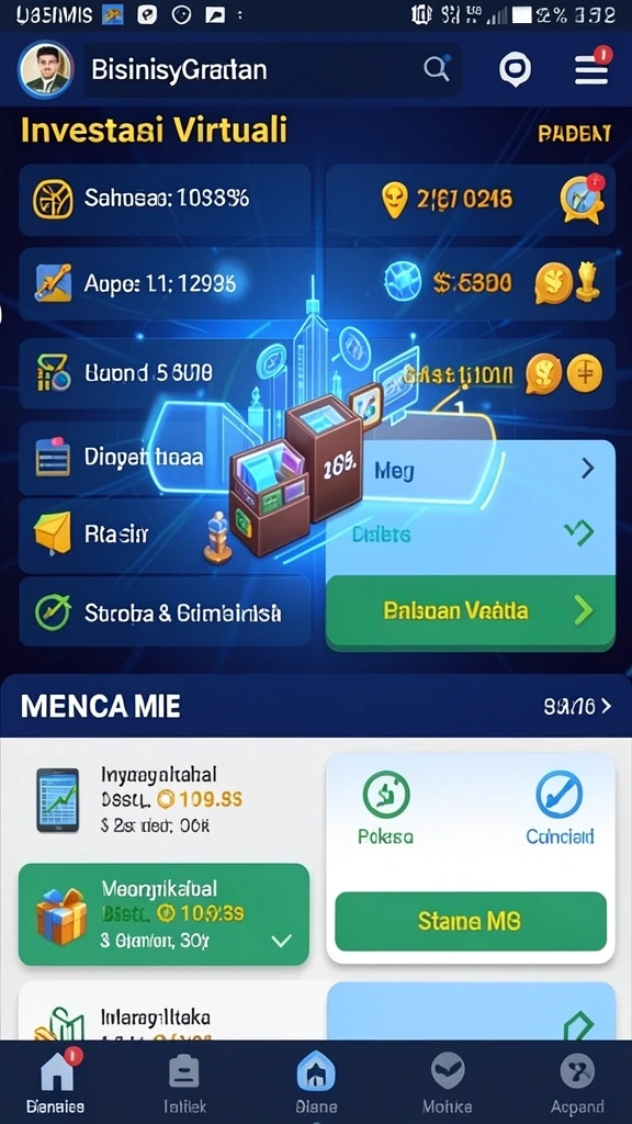 Tangkapan layar kedua menampilkan karakter unik yang bisa dipilih.