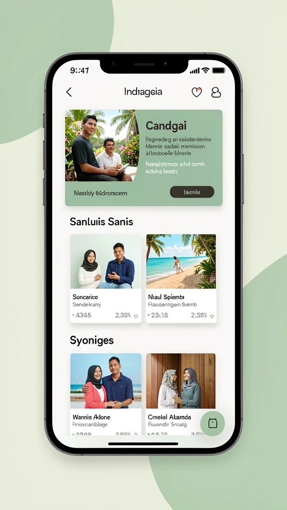 Tampilan grafis yang menarik perhatian.