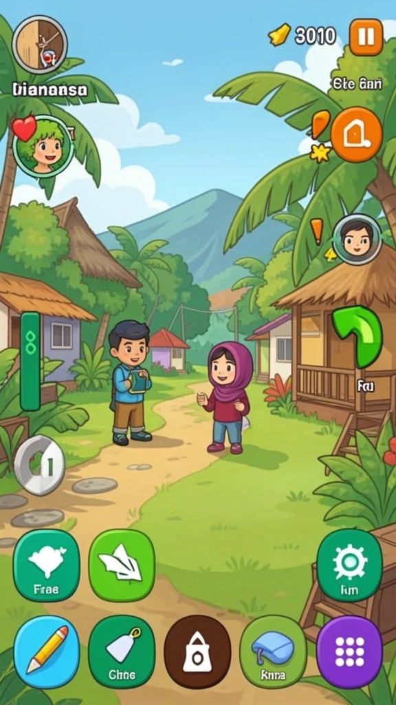 Karakter menarik dan desain yang unik.