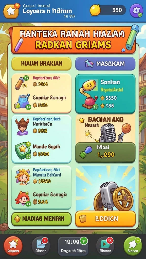 Tampilan awal DEPO89 yang menarik dan warna-warni.