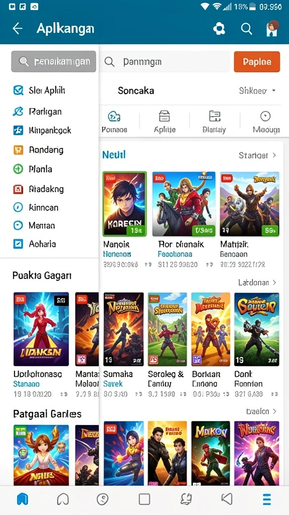 Penggambarannya yang menakjubkan dari dunia fantasi.