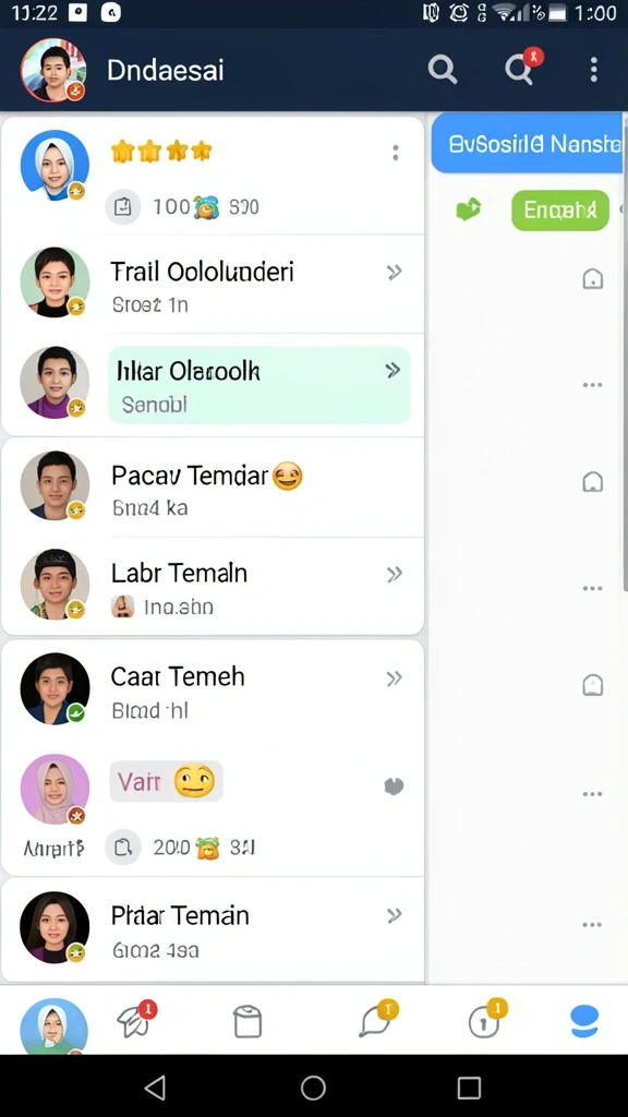 Tampilan antarmuka yang intuitif dan user-friendly.