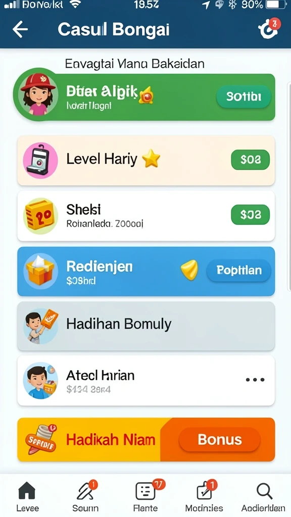 Karakter-karakter menarik dengan desain yang unik.