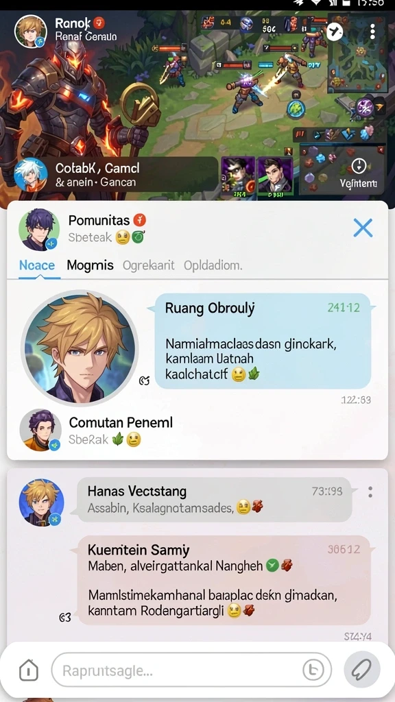 Tangkapan layar menunjukkan petualangan mendebarkan di dalam game.