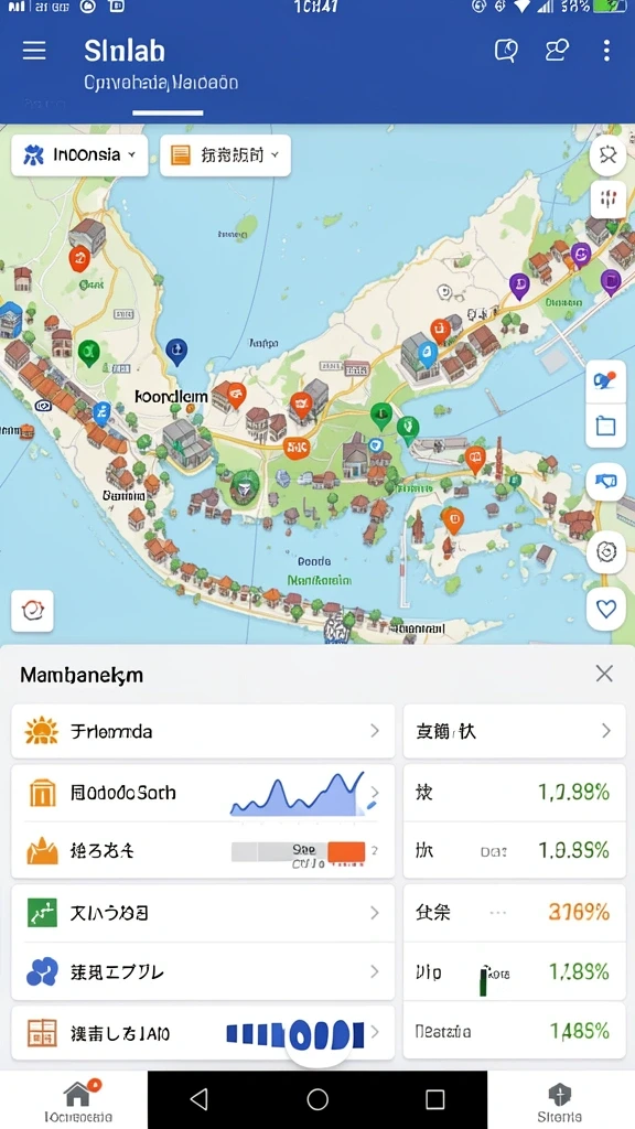 Tampilan karakter yang unik dan menarik.