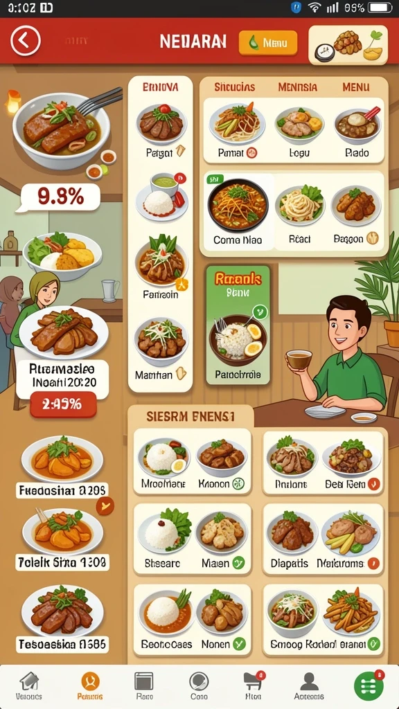 Tampilan antarmuka yang intuitif dan menarik.