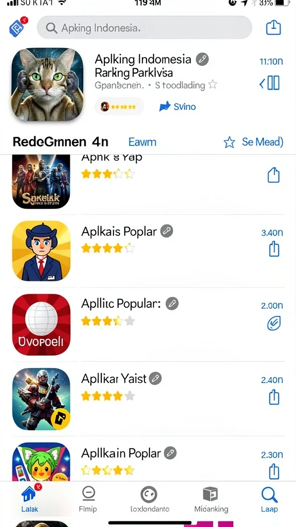 Tangkapan layar dari level tantangan yang mendebarkan.