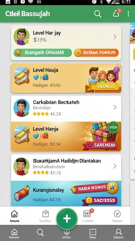 Tampilan antarmuka yang modern dan menarik.