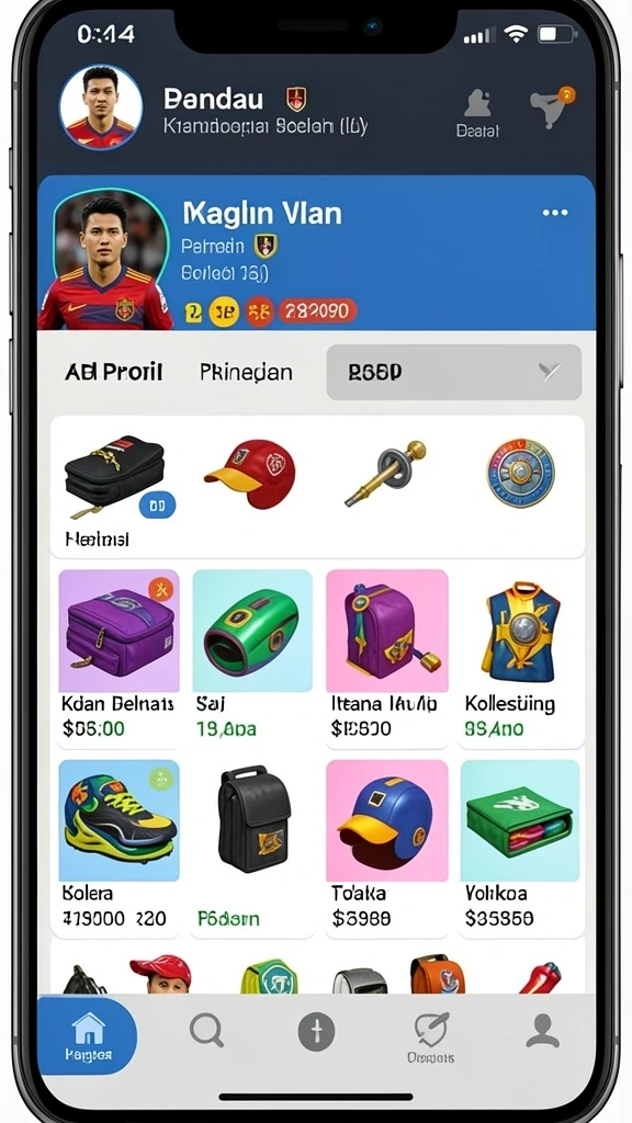 Tampilan karakter utama dalam game JP6789.