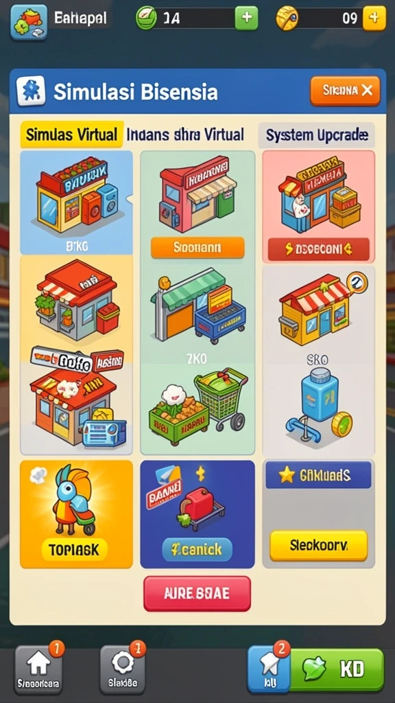Antarmuka permainan yang user-friendly.