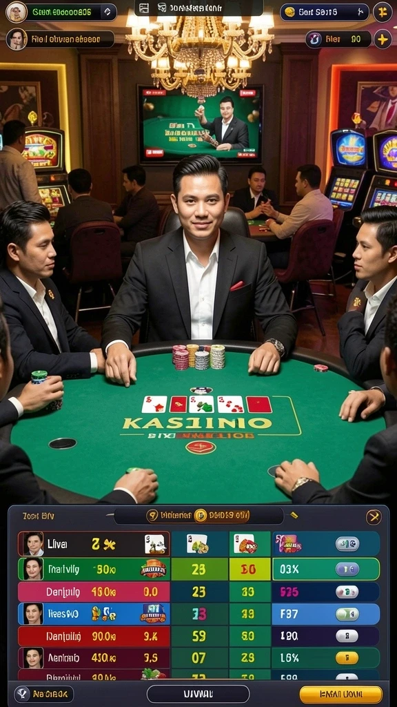 Tampilan utama aplikasi LUCKYDF yang menarik.
