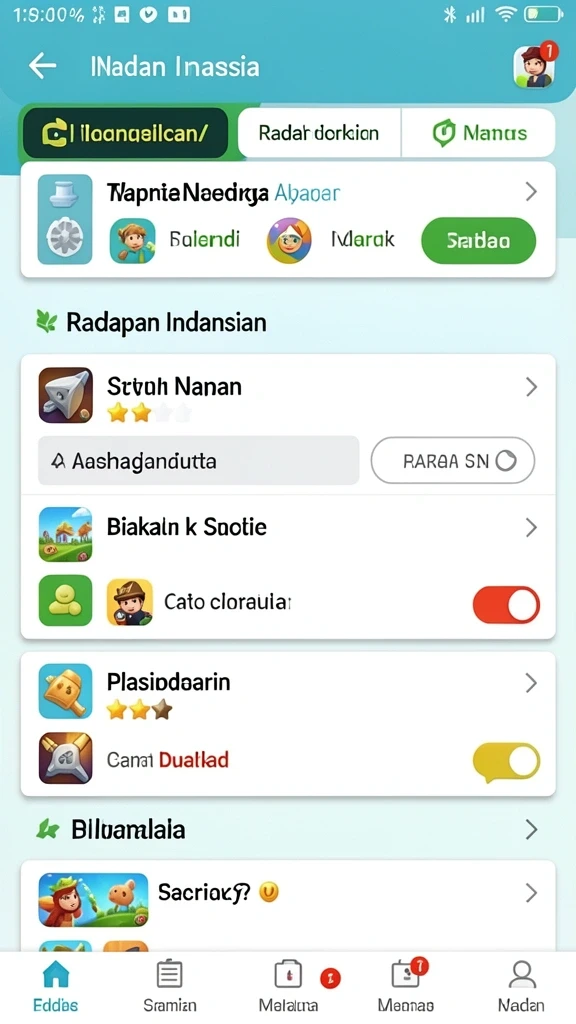 Tampilan antarmuka utama MPO2121 yang menarik.