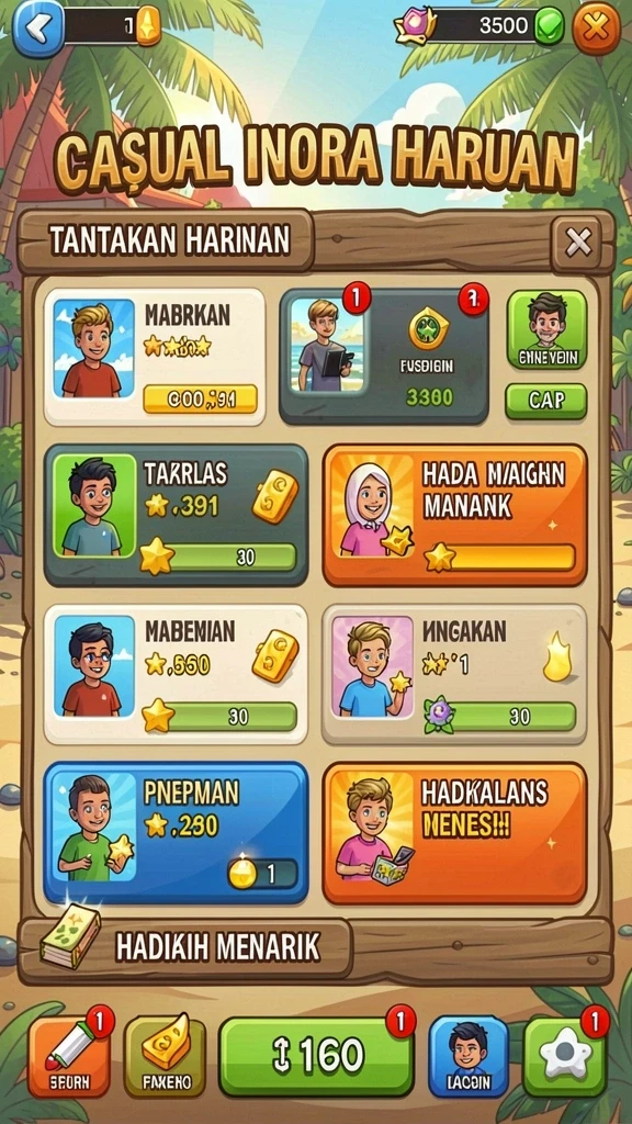 Screenshot memperlihatkan peta luas yang dapat dieksplorasi.