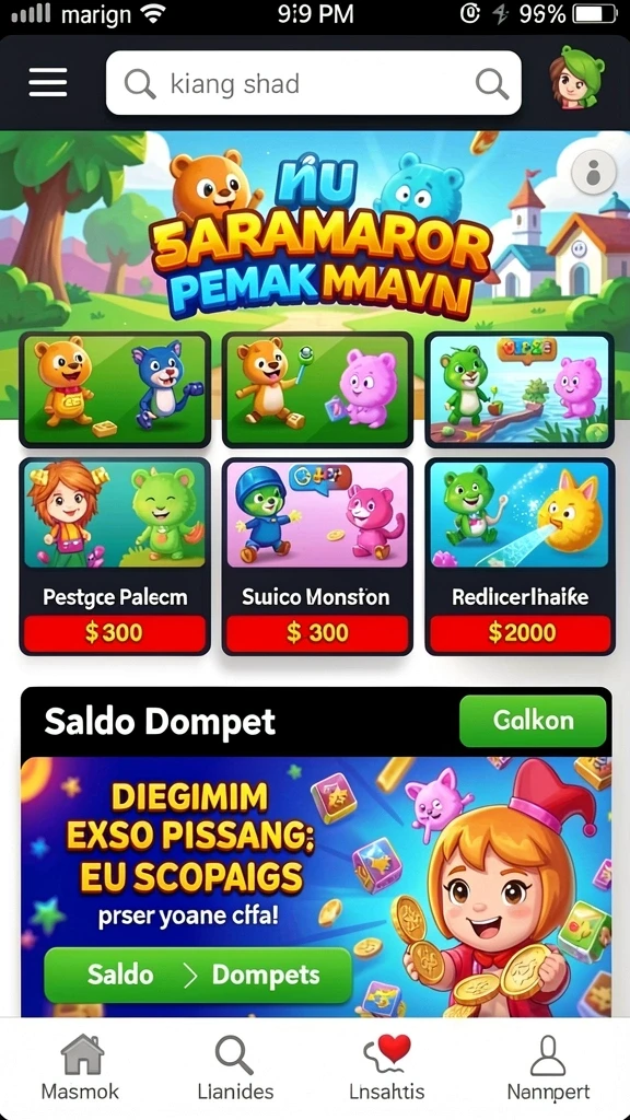 Fitur live draw yang menarik perhatian.