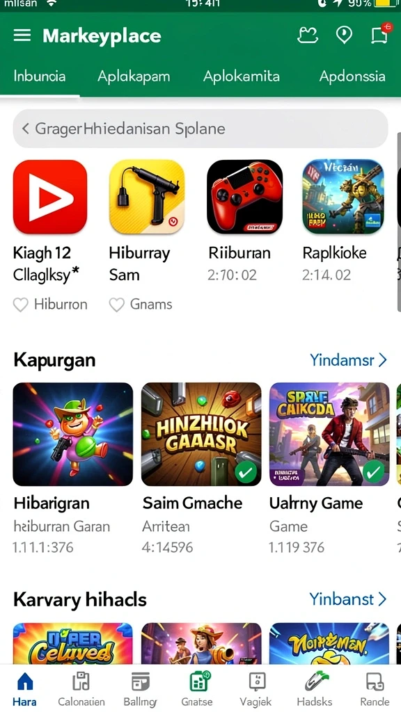 Tampilan antarmuka aplikasi yang modern dan menarik.