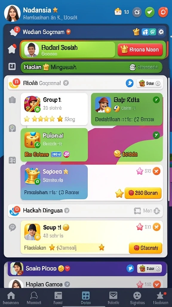 Beragam permainan yang bisa dipilih sesuai minat.