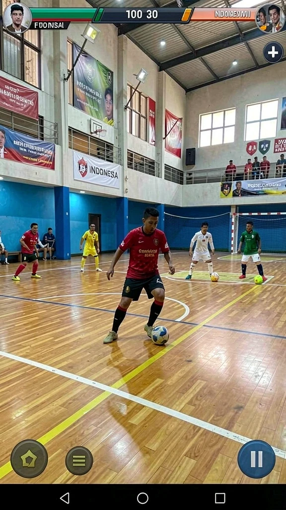 Tampilan awal permainan yang menarik dan interaktif.