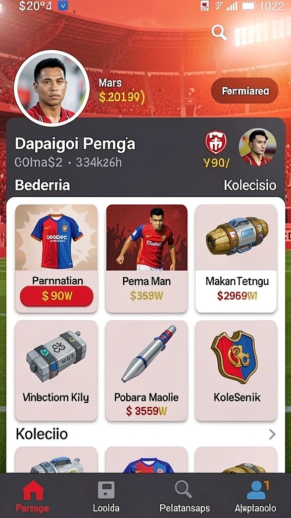 Screenshot menunjukkan tampilan awal yang menarik.