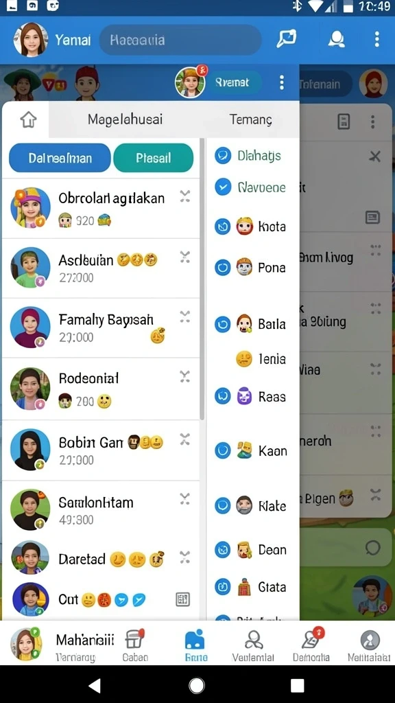 Tampilan awal yang menarik dan mudah dinavigasi.