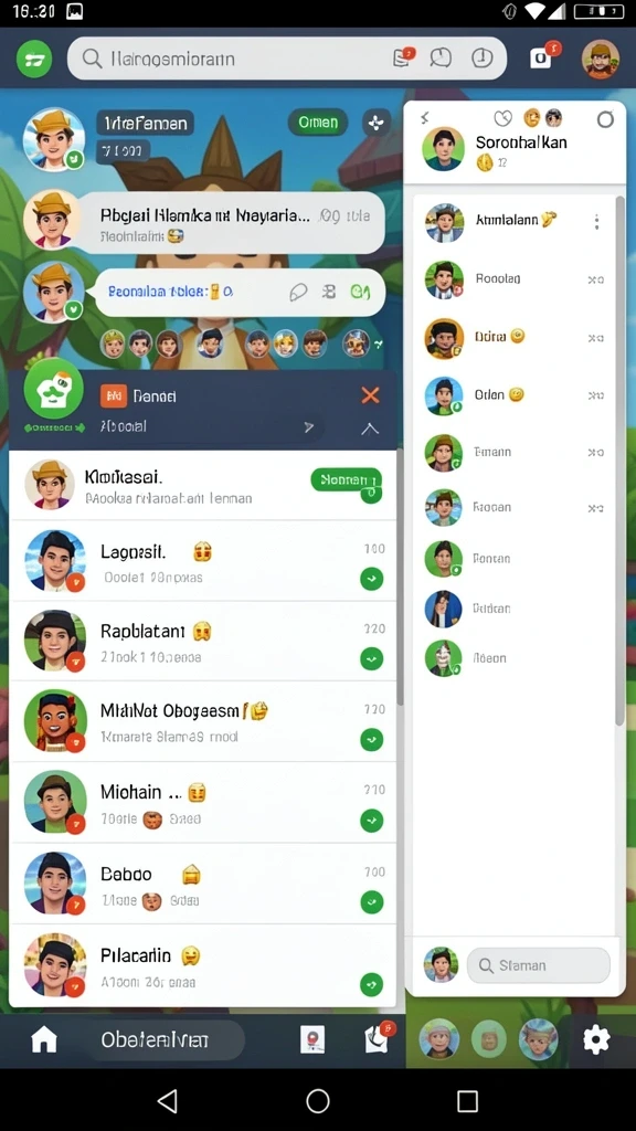 Pemandangan grafis yang memukau dan detail.