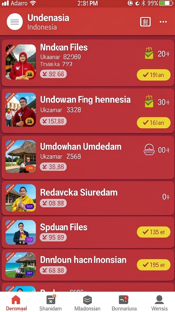 Tampilan antarmuka yang modern dan menarik.