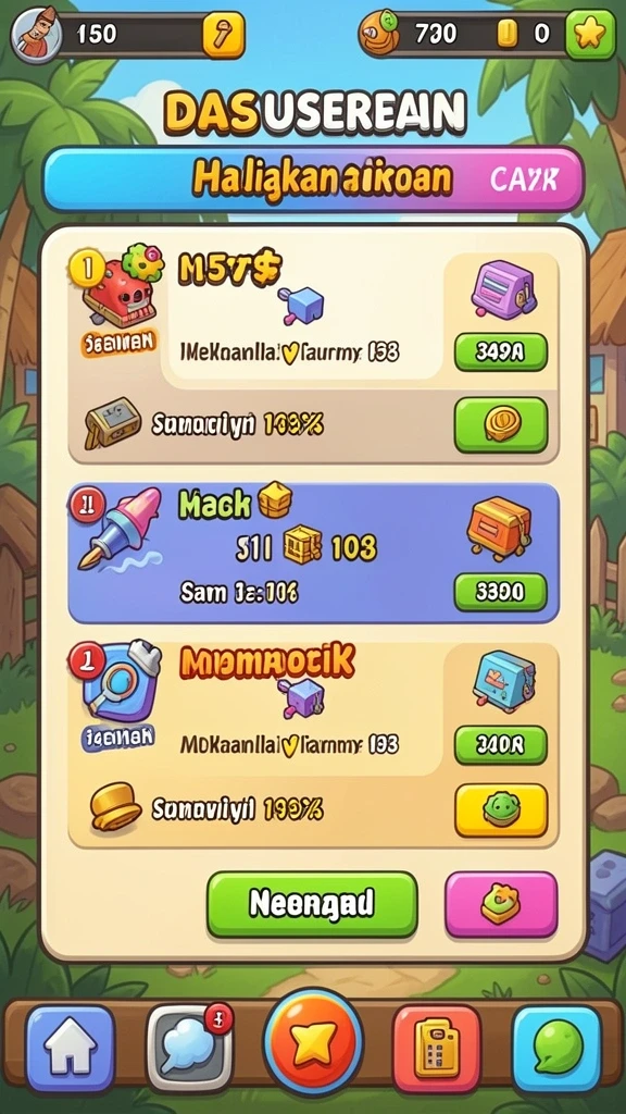 Tampilan menu utama REZEKIGO yang menarik.