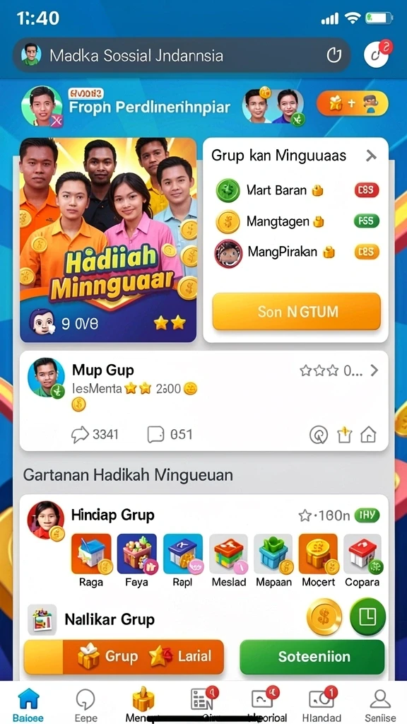 Tampilan antarmuka pengguna yang menarik dan modern.
