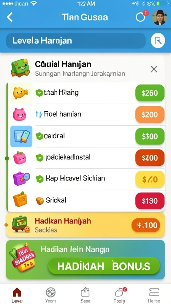Kompetisi seru dengan teman-teman secara online.